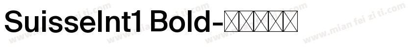 SuisseInt1 Bold字体转换